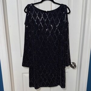 Jessica Howard Black Sequin Dress 🖤👗